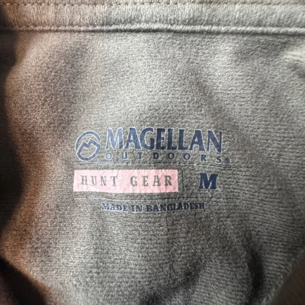 Magellan Shirt Womens M Brown Mossy Oak‎ Camo Hunt Gear Mesh Panel Button Down